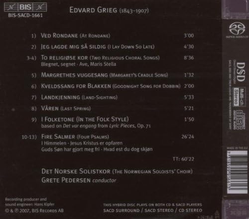 Choir Music (Pedersen, Norwegian Soloists Choir)