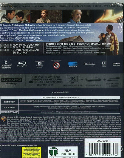 interstellar (4k ultra hd+blu ray) BluRay Italian Import