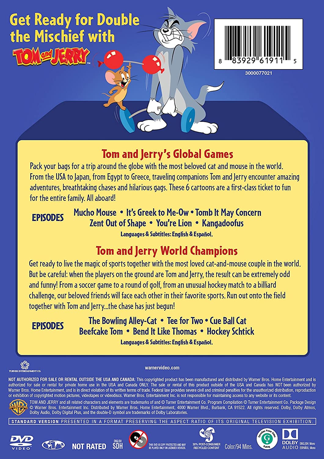Tom and Jerry: Global Games / Tom and Jerry: World Champions (DBFE)