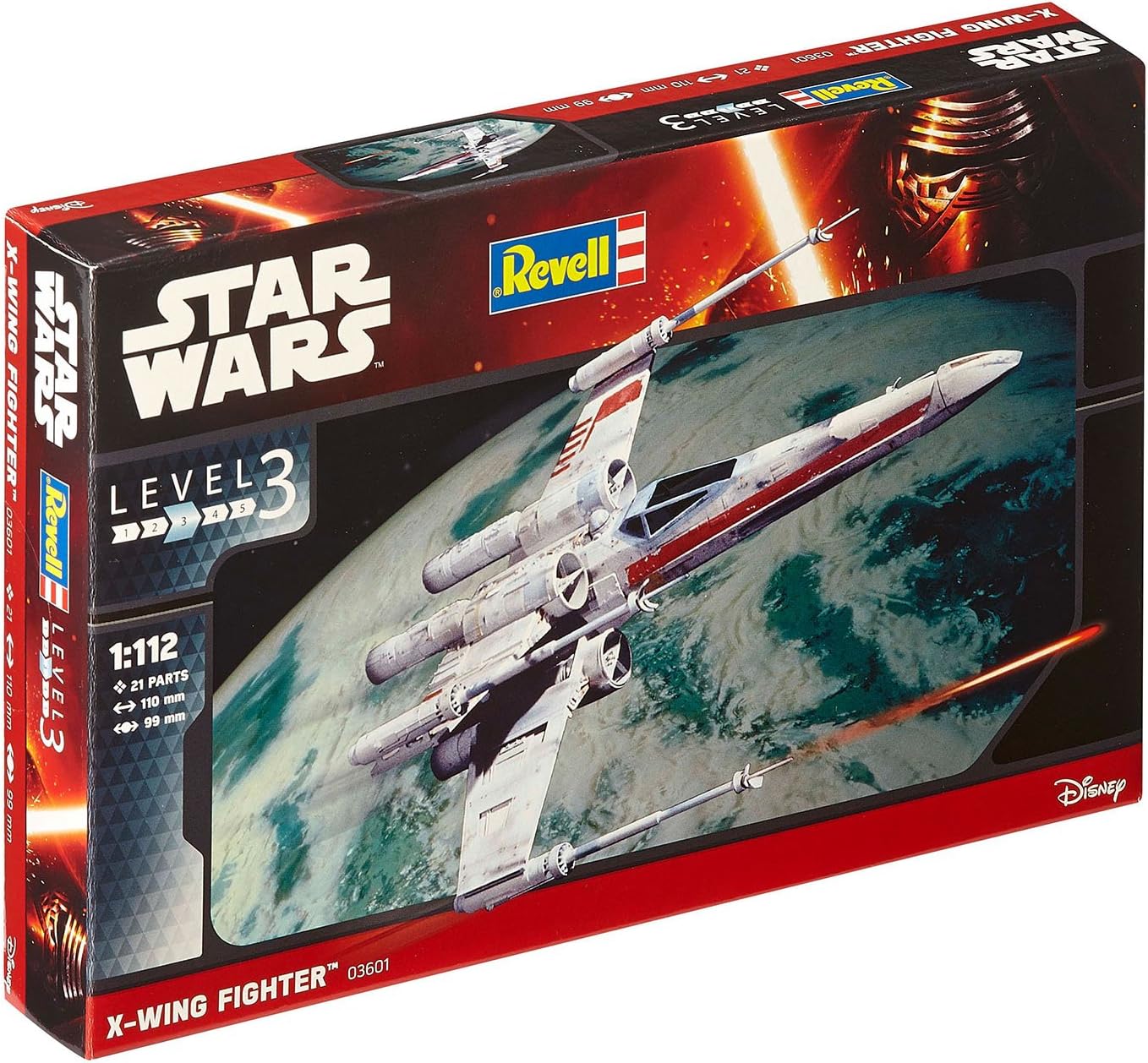 Revell 03601 Star Wars X-Wing Fighter (Luke Skywalker) 1:112 Scale Unbuilt/Unpainted Plastic Model Kit