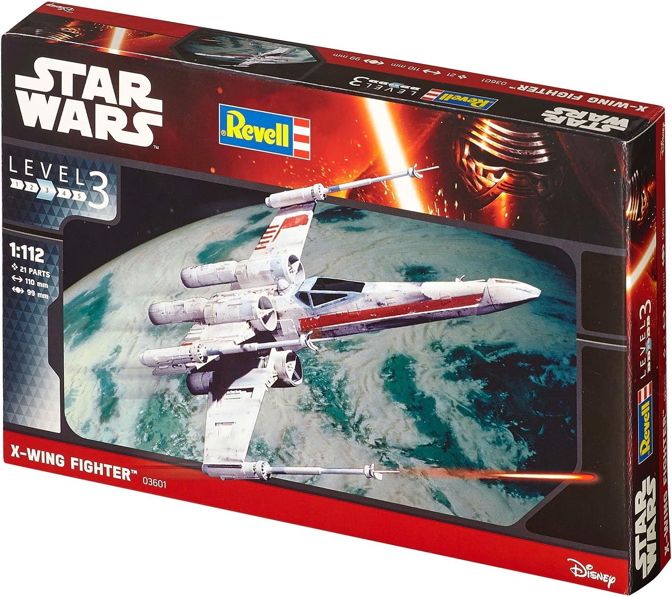 Revell 03601 Star Wars X-Wing Fighter (Luke Skywalker) 1:112 Scale Unbuilt/Unpainted Plastic Model Kit