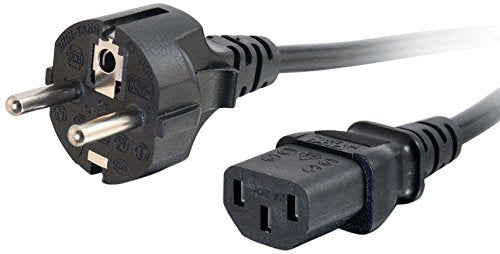 C2G Universal Power Cord - Power Cable - Power Cee 7/7 (M) To Power Iec 60320 C13 - 3 M - Molded - Black - Europe