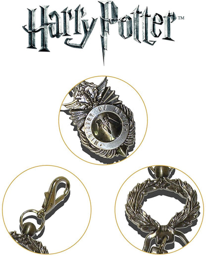 The Noble Collection Harry Potter Ministry of Magic Keychain - 2in (4.5cm) Ministry of Magic Insignia - Harry Potter Film Set Movie Props Gifts Merchandise