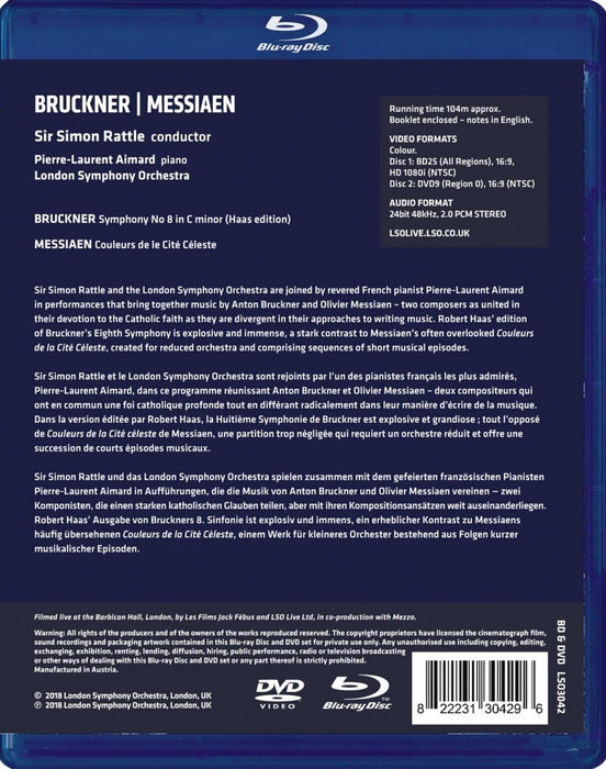 Bruckner: Symphony No.8; Messiaen: Couleurs de la Cité Céleste