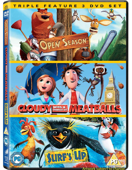 Cloudy With a Chance of Meatballs / Open Season / Surf's Up