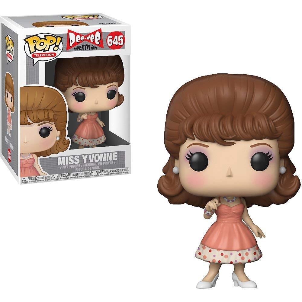 Funko 21786 POP Vinyl: Pee-Wee's Playhouse: Miss Yvonne Toy Figure, Multi-Colour, One Size