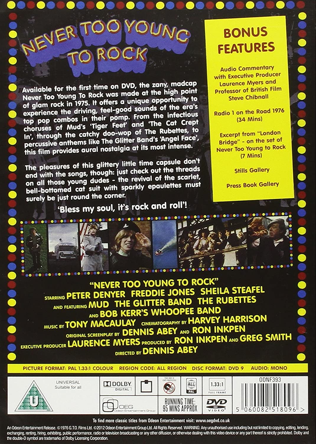 Never too Young to Rock - Starring Mud, The Glitter Band and The Rubettes (Official Release)