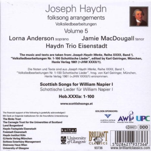 Scottish Songs Vol. 5 (Anderson, Haydn Trio Eisenstadt)