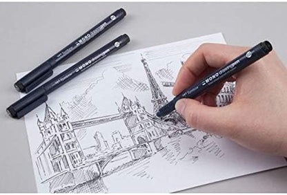 Tombow Mono Drawing Pen 03, line Width Approx. 0.35 mm, Black, Bulk - Pack of 12
