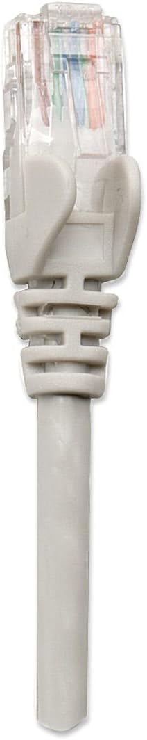 INTELLINET PATCHKABEL RJ45 U/UTP CAT5E 3.0M HEBELSCHUTZ Grau