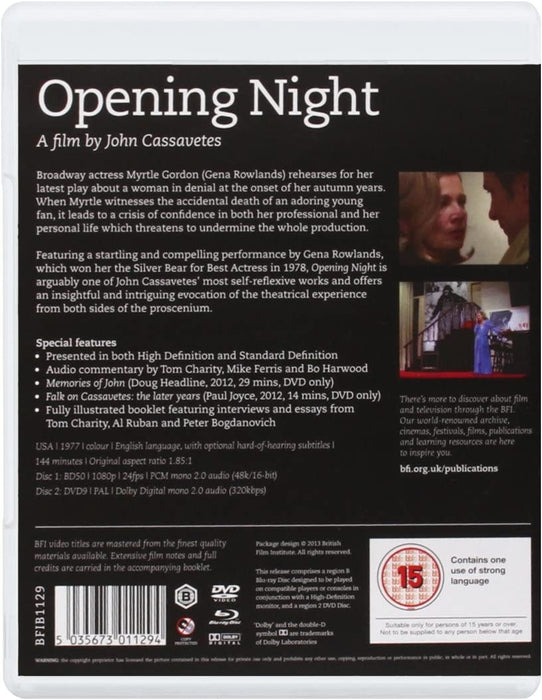 Opening Night (The John Cassavetes Collection) (DVD & Blu-ray) [1977]