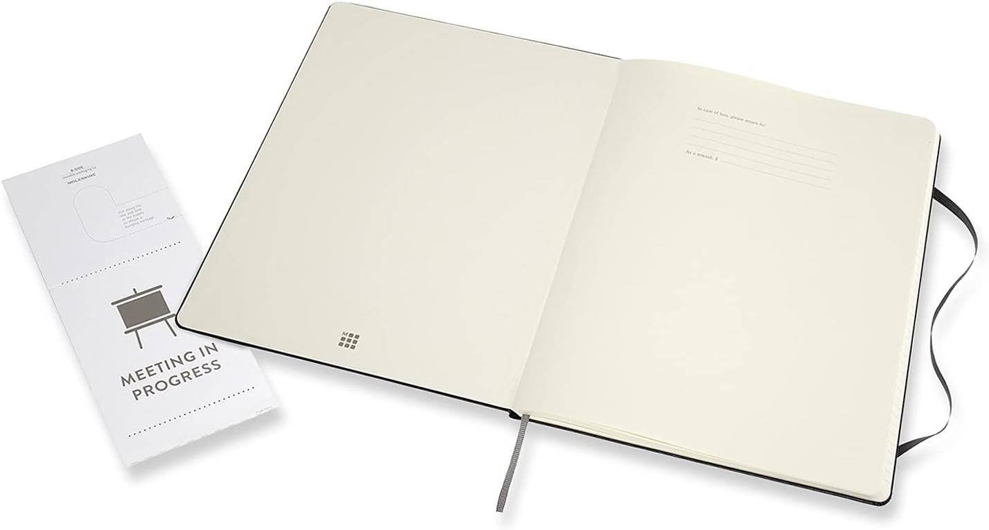 Moleskine PROPFNTB7HBK Pro Hard Notebook, Black, 2X-Large XXL Black