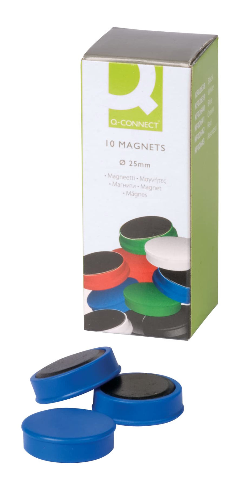 Q-Connect 25mm Magnet - Blue (Pack of 10
