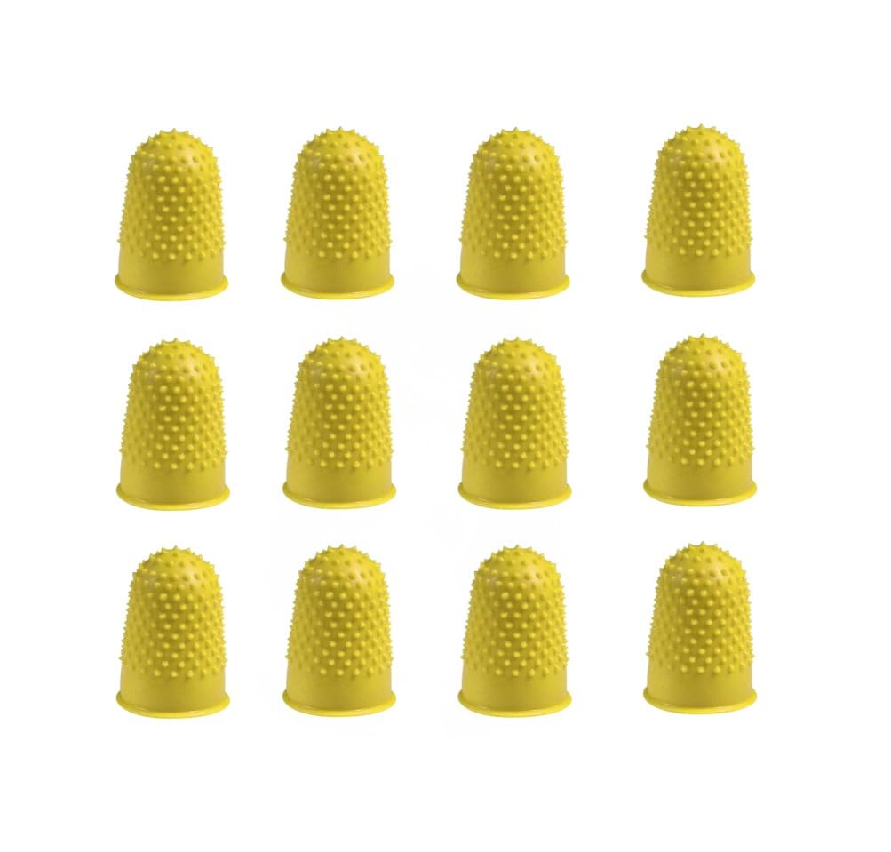 Q-Connect Thimblettes Size 2 Yellow (Pack of 12) 1 Yellow