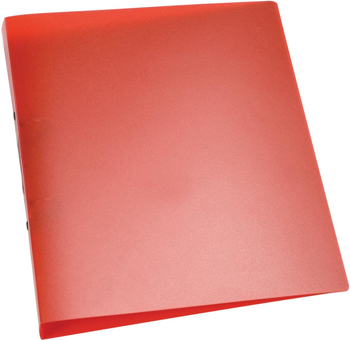 Q-Connect 2 Ring Binder Frosted A4 Red