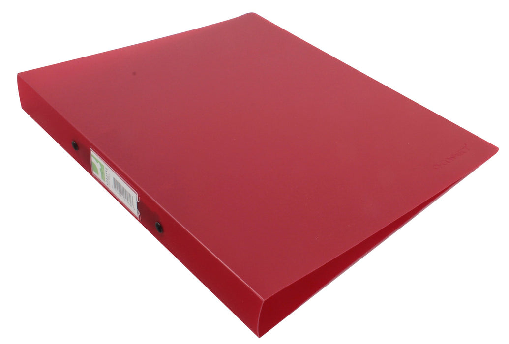 Q-Connect 2 Ring Binder Frosted A4 Red