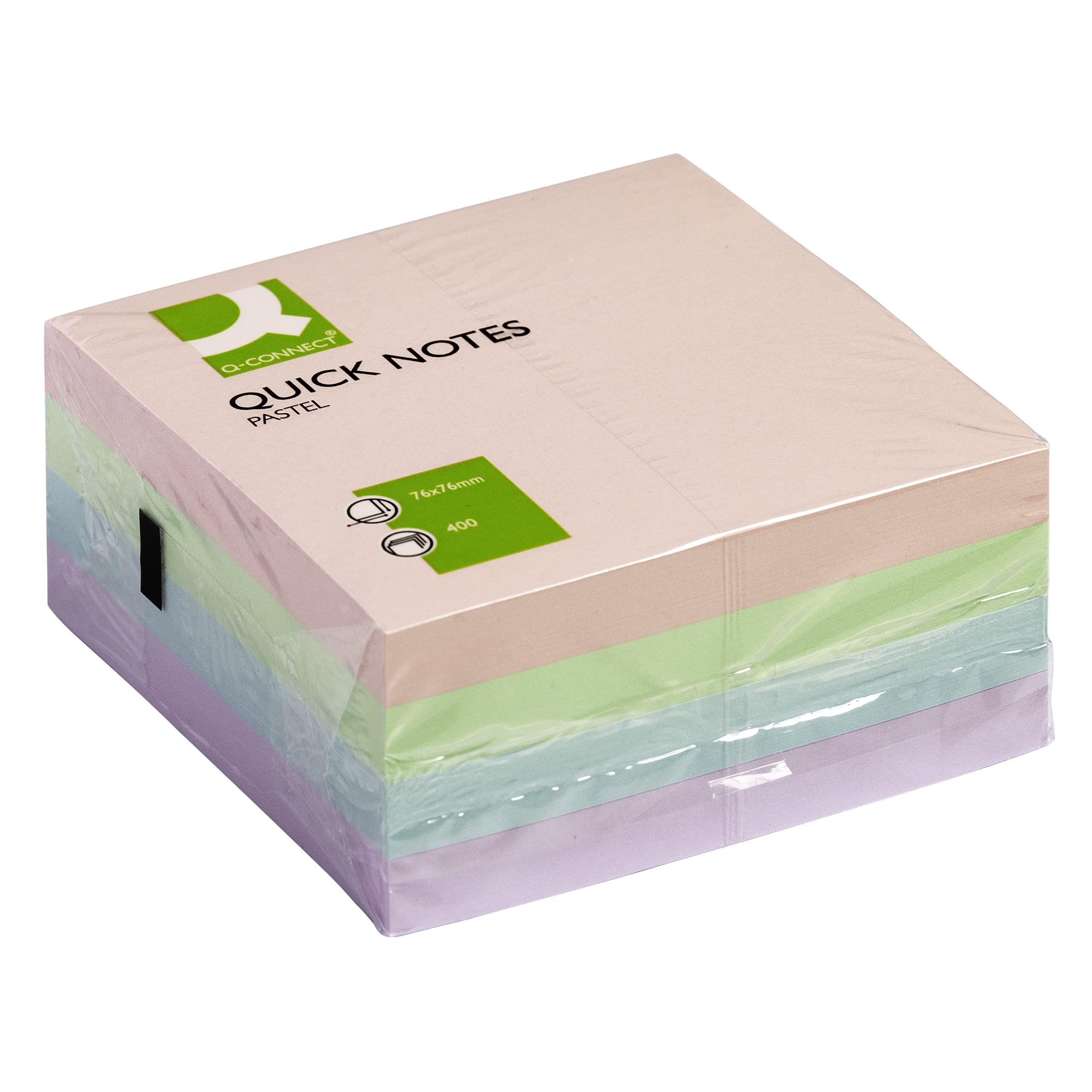 Q-Connect Quick Note Cube 76 x 76 mm Pastel