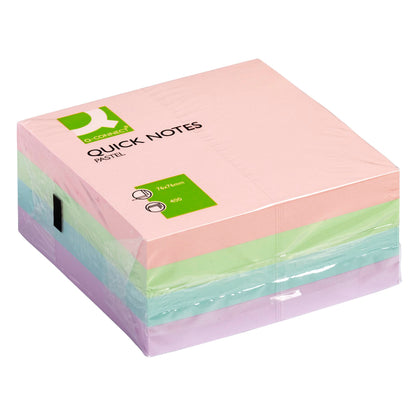 Q-Connect Quick Note Cube 76 x 76 mm Pastel