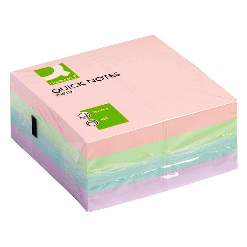 Q-Connect Quick Note Cube 76 x 76 mm Pastel