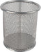 Q-Connect jar round pencil, mesh design, silver colour