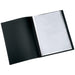 Q-Connect KF01265 20-Pocket Presentation Book - Black