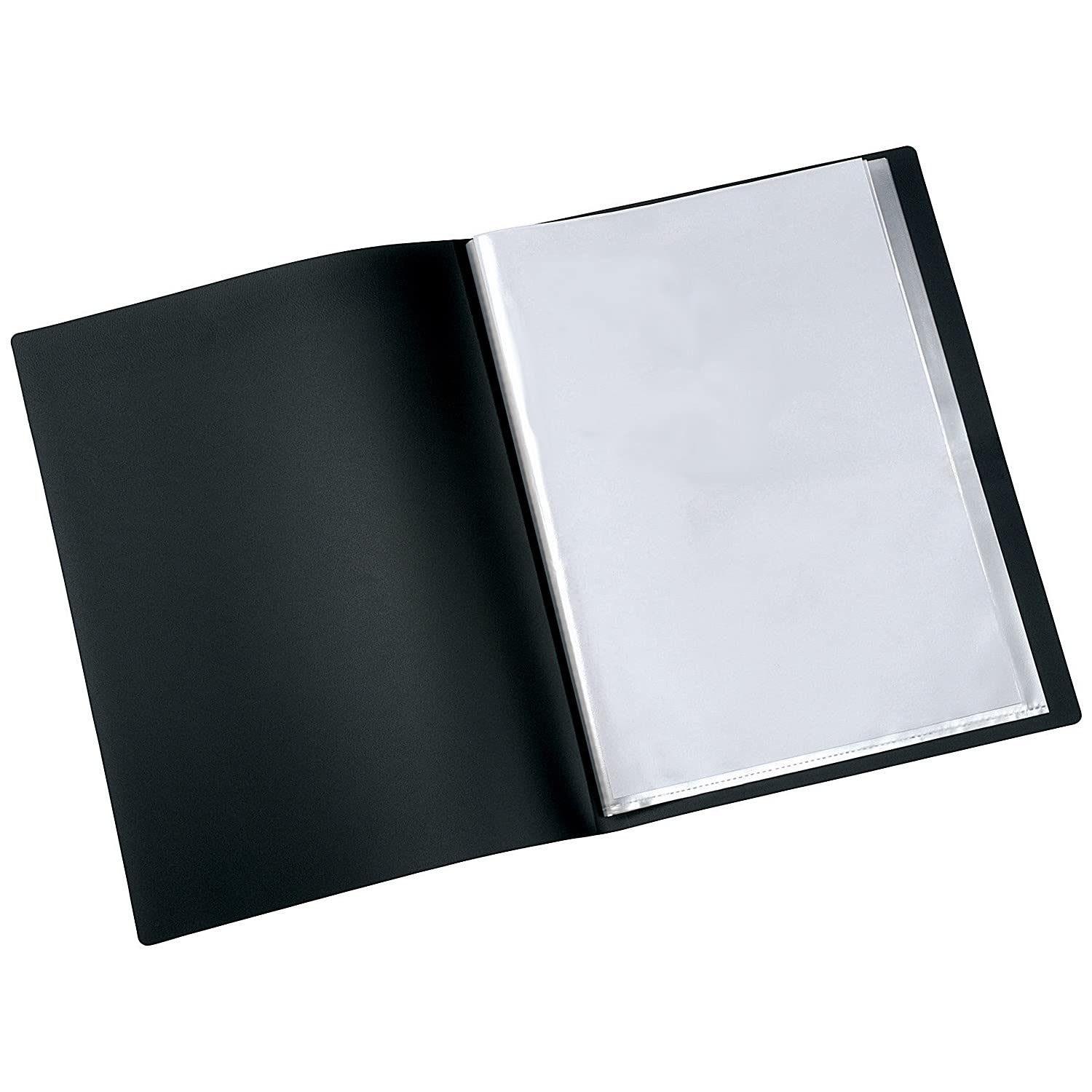 Q-Connect KF01265 20-Pocket Presentation Book - Black