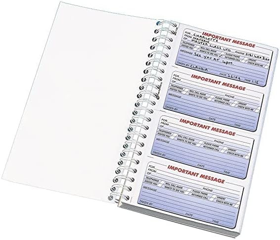 Q-Connect 200 Messages Duplicate Telephone Message Book