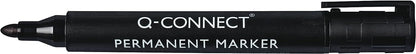 Q-Connect Bullet Tip Permanent Marker - Black (Pack of 10