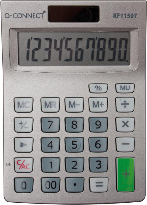 Q-Connect 10-Digit Semi-Desktop Calculator
