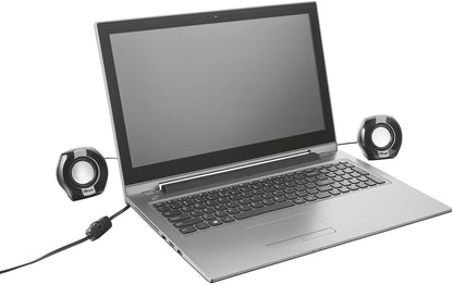 Trust 20943 Polo 2.0 Compact PC Speakers for Computer and Laptop, 8 W, USB Powered , Black Polo 8 W