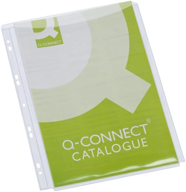 Q-Connect Expanding Punched Pocket Full Length Front A4(Pack of 5) KF00138