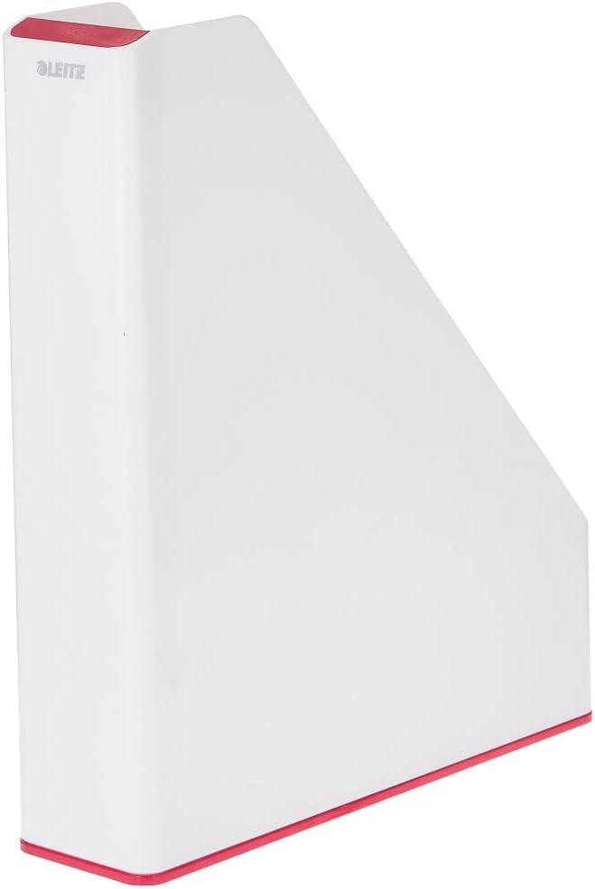 Leitz TS-120555 Wow A4 Duo Colour Magazine File, 73mm x 318mm x 272mm, Pink