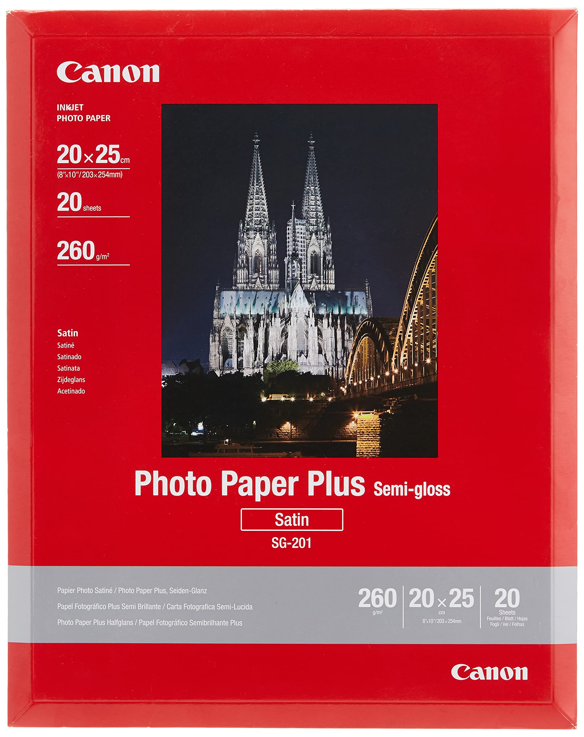 Canon SG201 Semi Gloss Photo Paper (20 Sheets