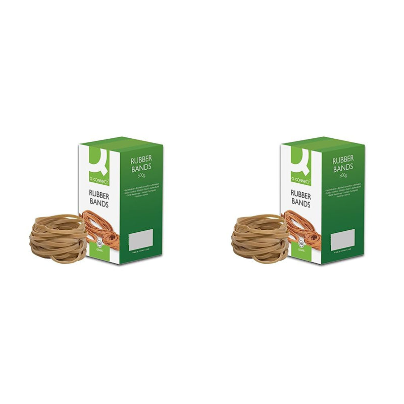 Q-Connect Rubber Bands No.69 150 x 6mm 500g KF10554 (Pack of 2