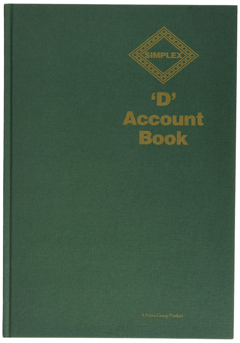Simplex Account Book A4 56 Pages 28 Sheets - Color: Green