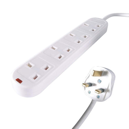 Connekt Gear Uk 4Way Mains Ex Blk 5M