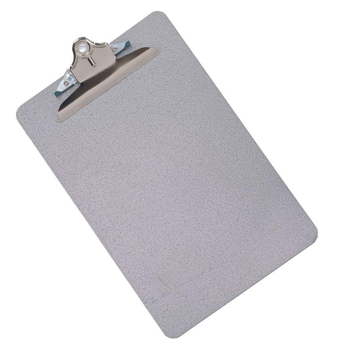 Q-Connect Foolscap/A4 Steel Clipboard - Grey Grey 1 Steel