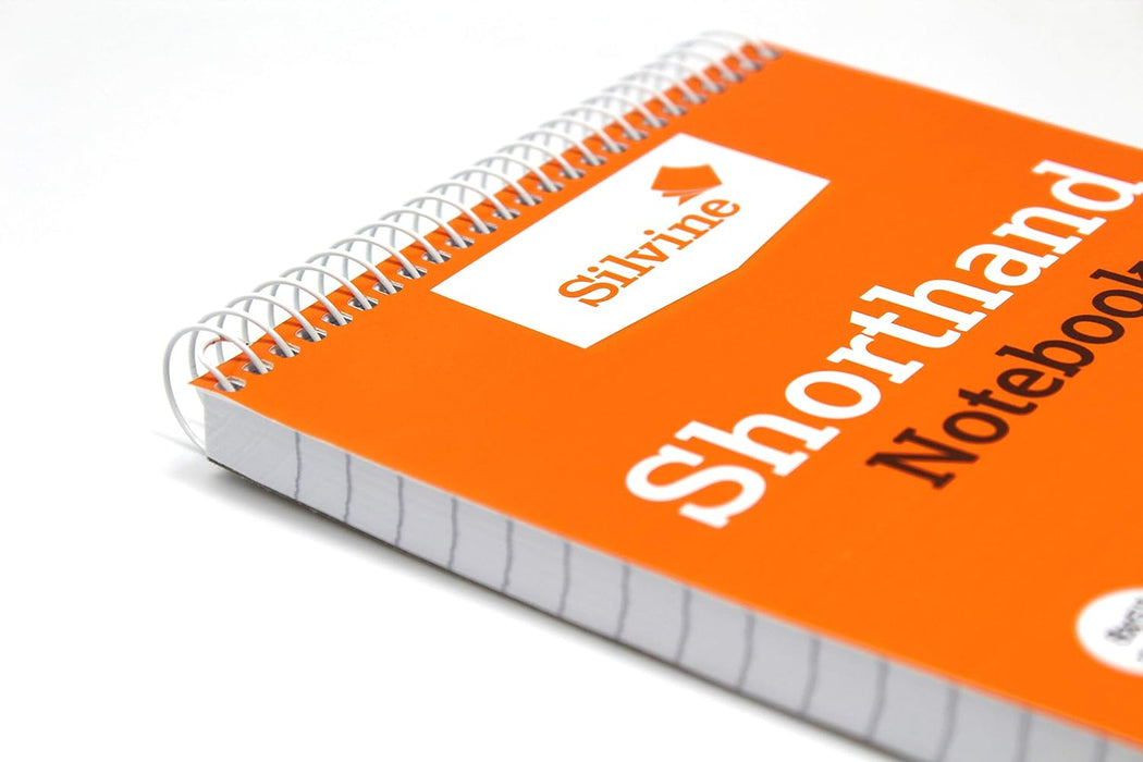 Silvine 8x5" Reporter's Spiral Shorthand Notebook with 300 Pages (Pack of 6