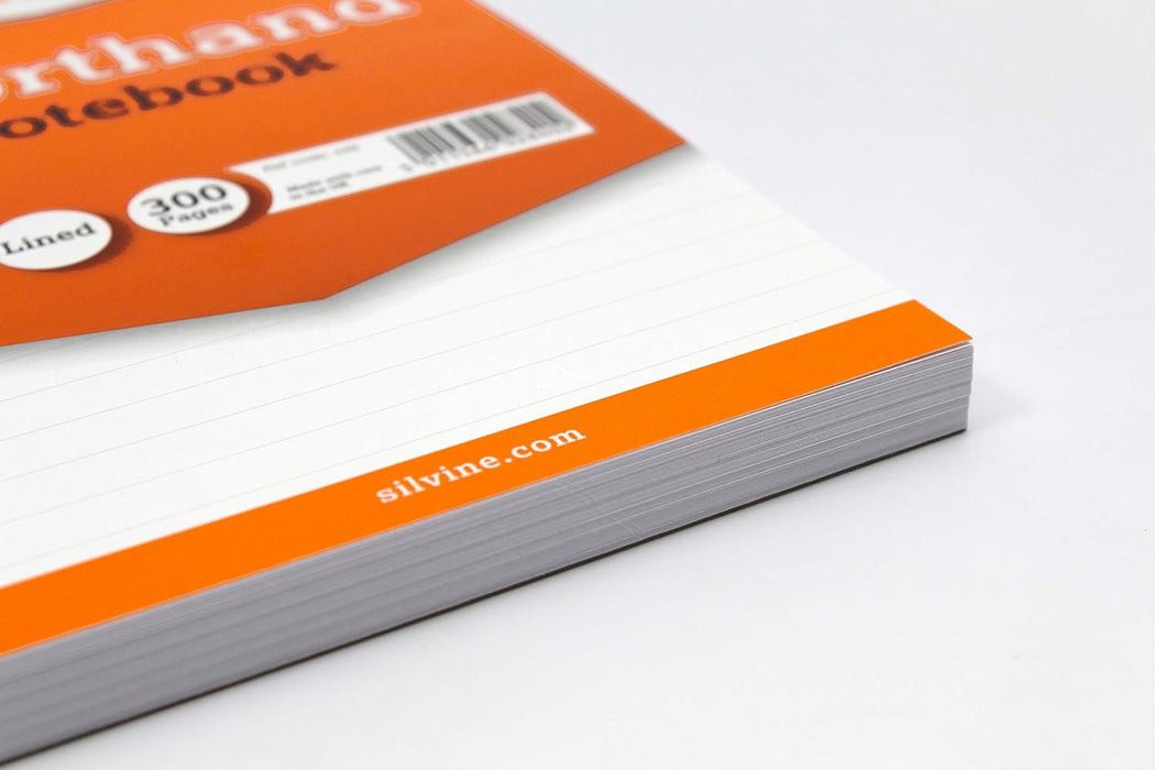 Silvine 8x5" Reporter's Spiral Shorthand Notebook with 300 Pages (Pack of 6