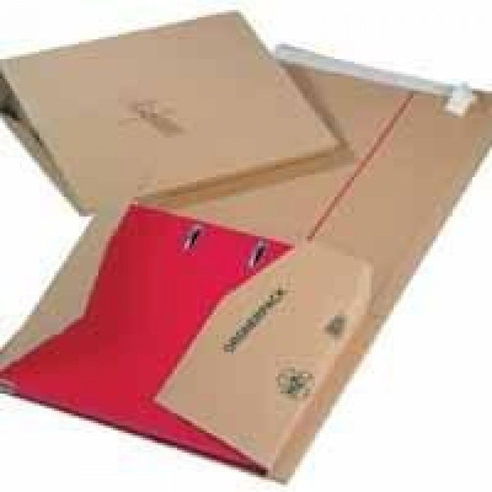 Jiffy Wrap Around Cardboard Postal Box, Size 51 (CD), 147 x 126 x 55mm, Brown (Pack of 20)