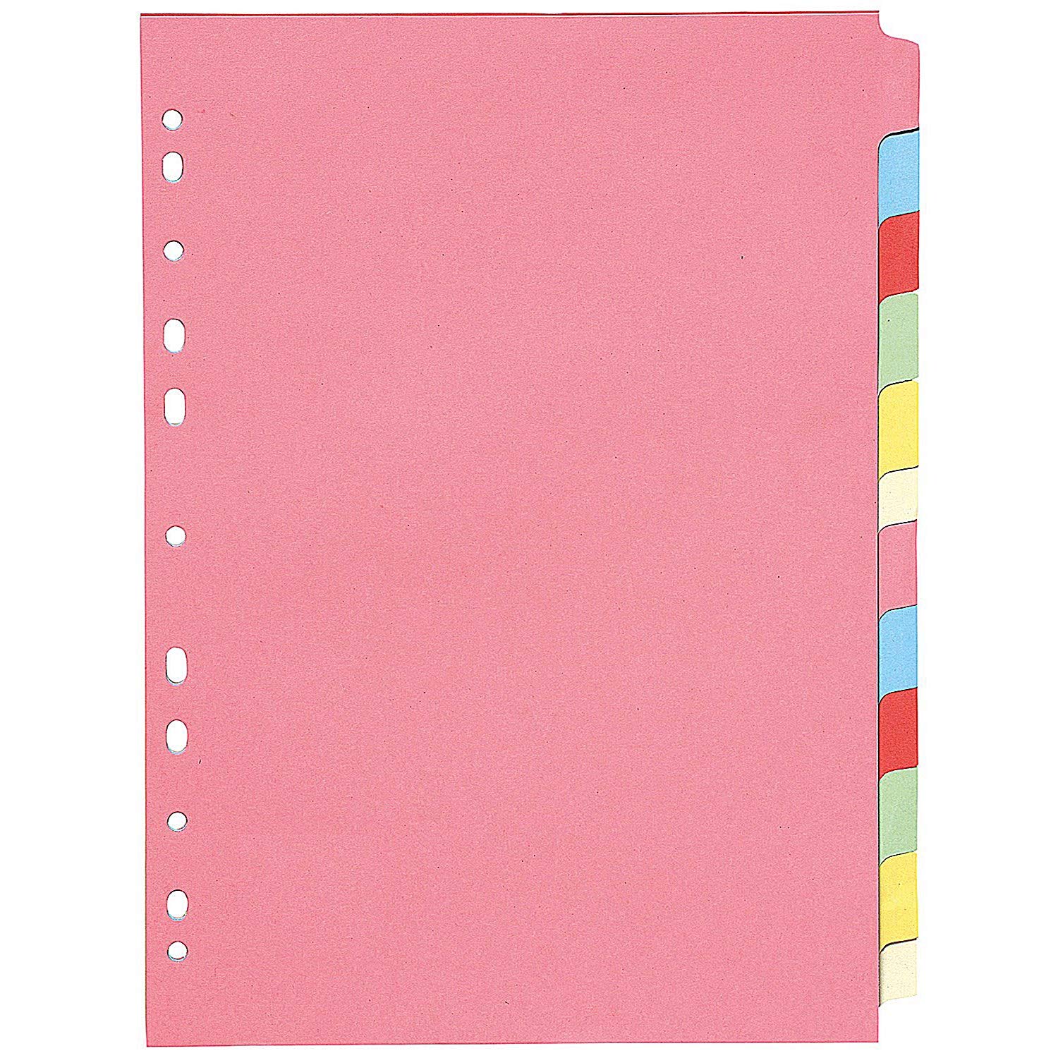 Q-Connect KF01515 12-Part Subject Divider Multi-punched A4