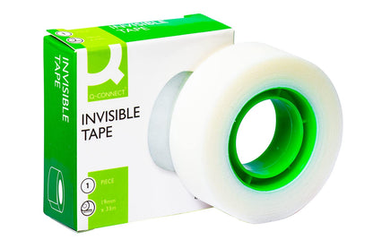 Q-Connect Invisible Tape, 19 mm x 33 m