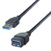 Connekt Gear 2m USB 3 Extension Cable A Male to A Female - SuperSpeed, black