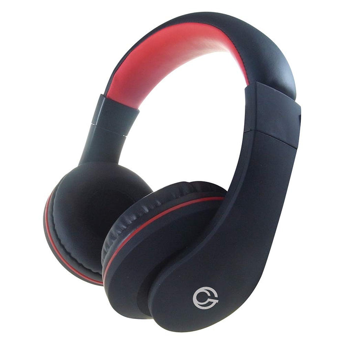 Group Gear HP531 Mobile Headset (Black/Red) with Built-in Microphone and Remote Mobile Connector