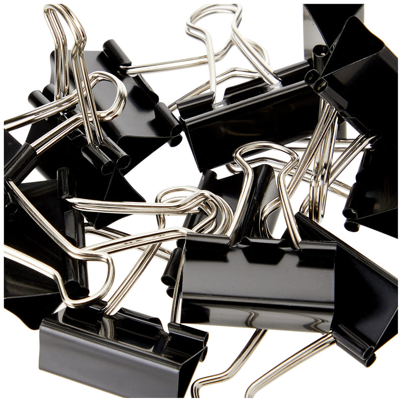 Clipper 32mm Foldback Clip - Black (Pack of 100