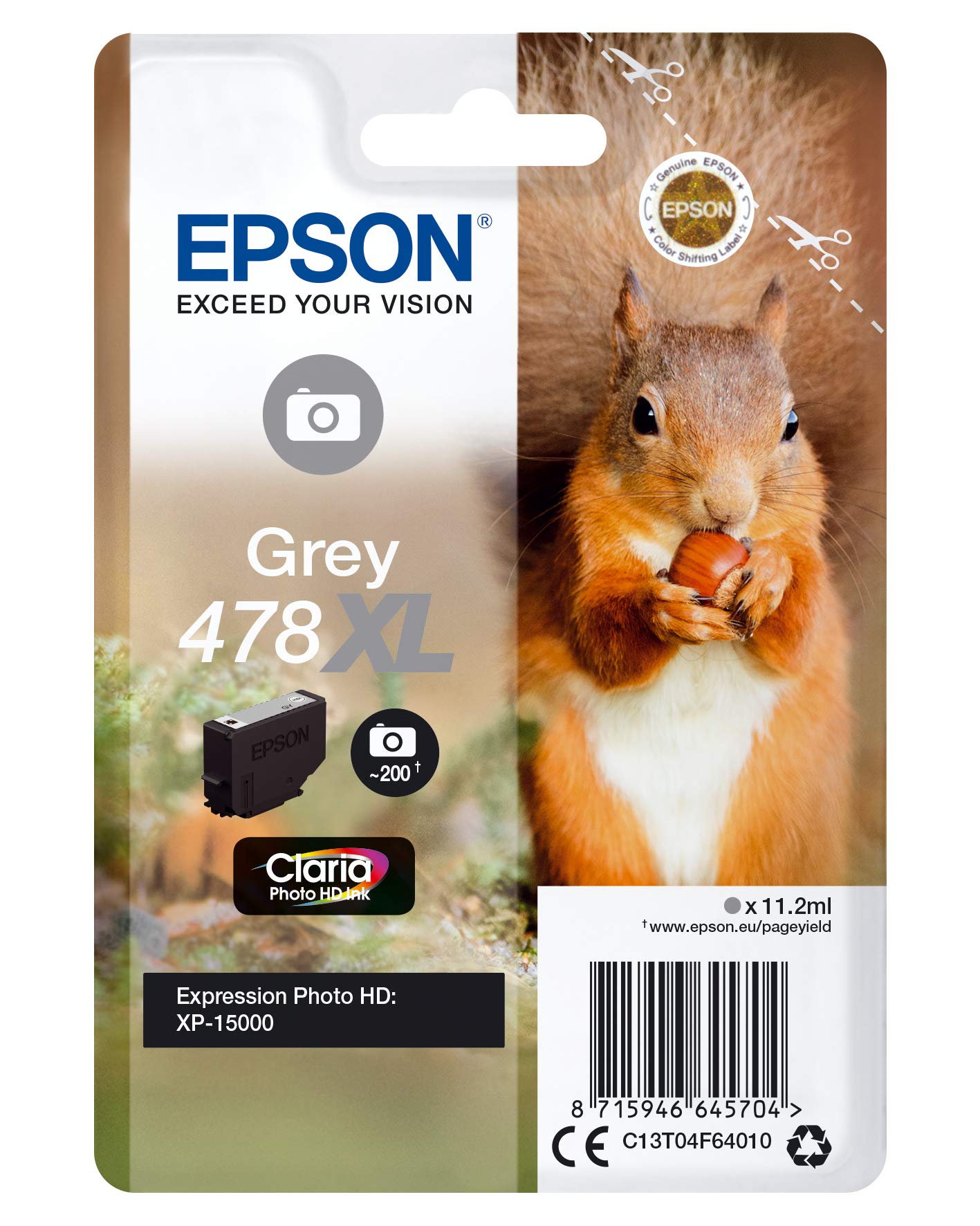 Epson Original 478XL Tinte Eichhörnchen, XP-15000