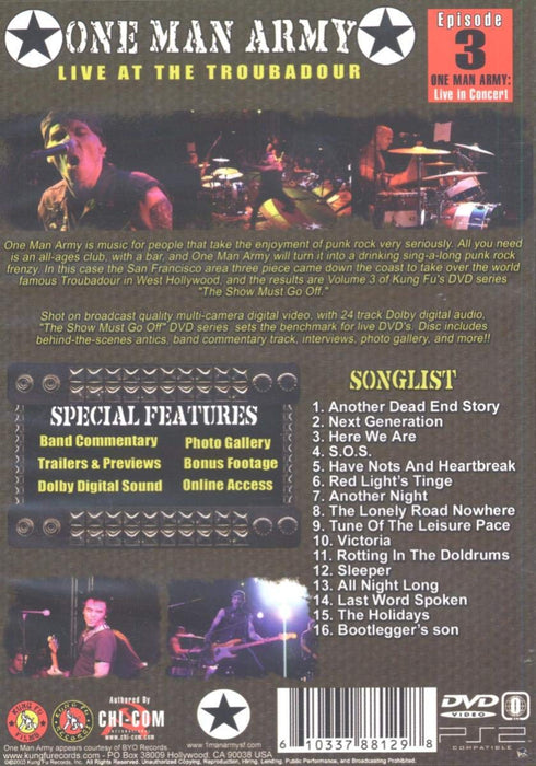 One Man Army - Live at the Troubadour