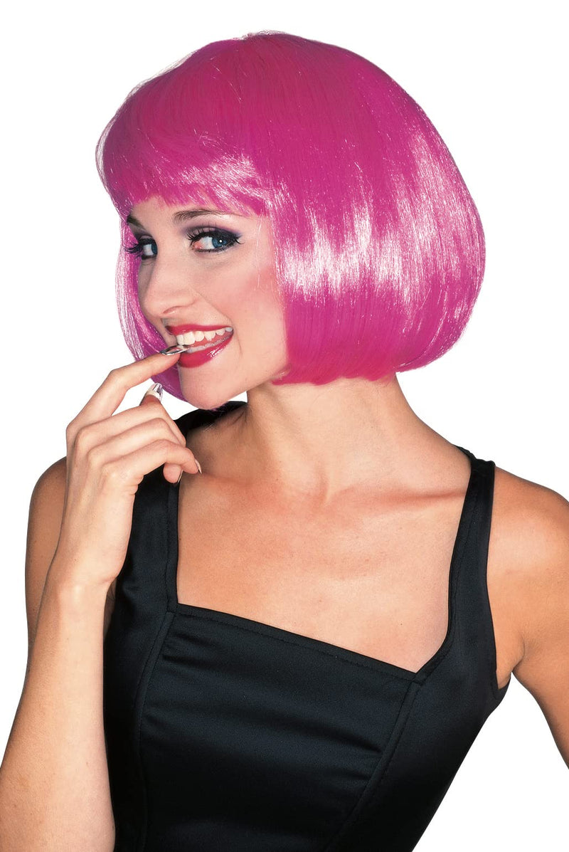 Rubie's 50496 Official Supermodel Wig, Adult, Hot Pink, One Size