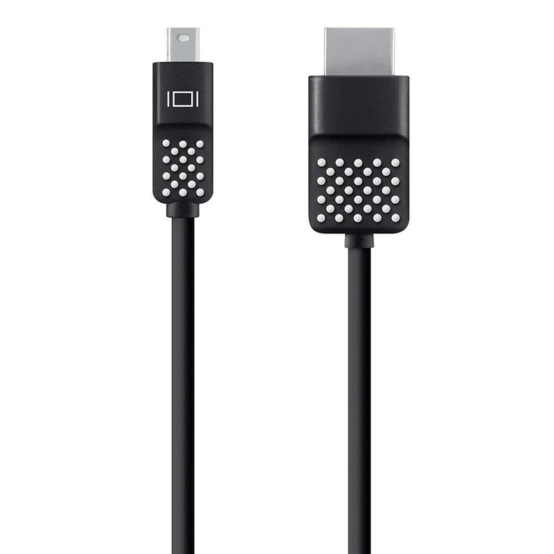 Belkin F2CD080bt06 Mini Display Port to HDMI Cable, 6 feet (1.8 m), 4K (Compatible for Macbook Air, Macbook Pro and Other Mini-DP Enabled Devices) – Black 6ft Mini DisplayPort to HDMI Cable