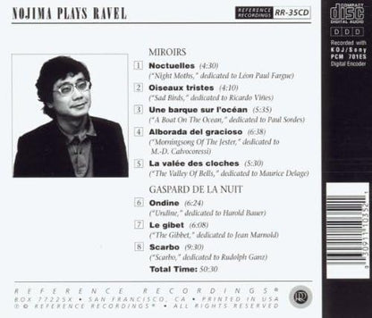 Nojima Plays Ravel - Miroirs/gaspard De La Nuit